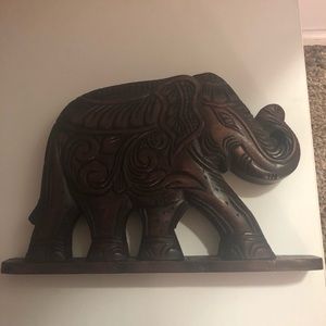 Real Wood handmade Elephant decor with secret safe